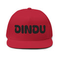 DINDU Embroidered Flat Bill Cap, Casual Hat, Streetwear Accessory, Gift for Him/Her, Summer Fashion, Statement Headwear