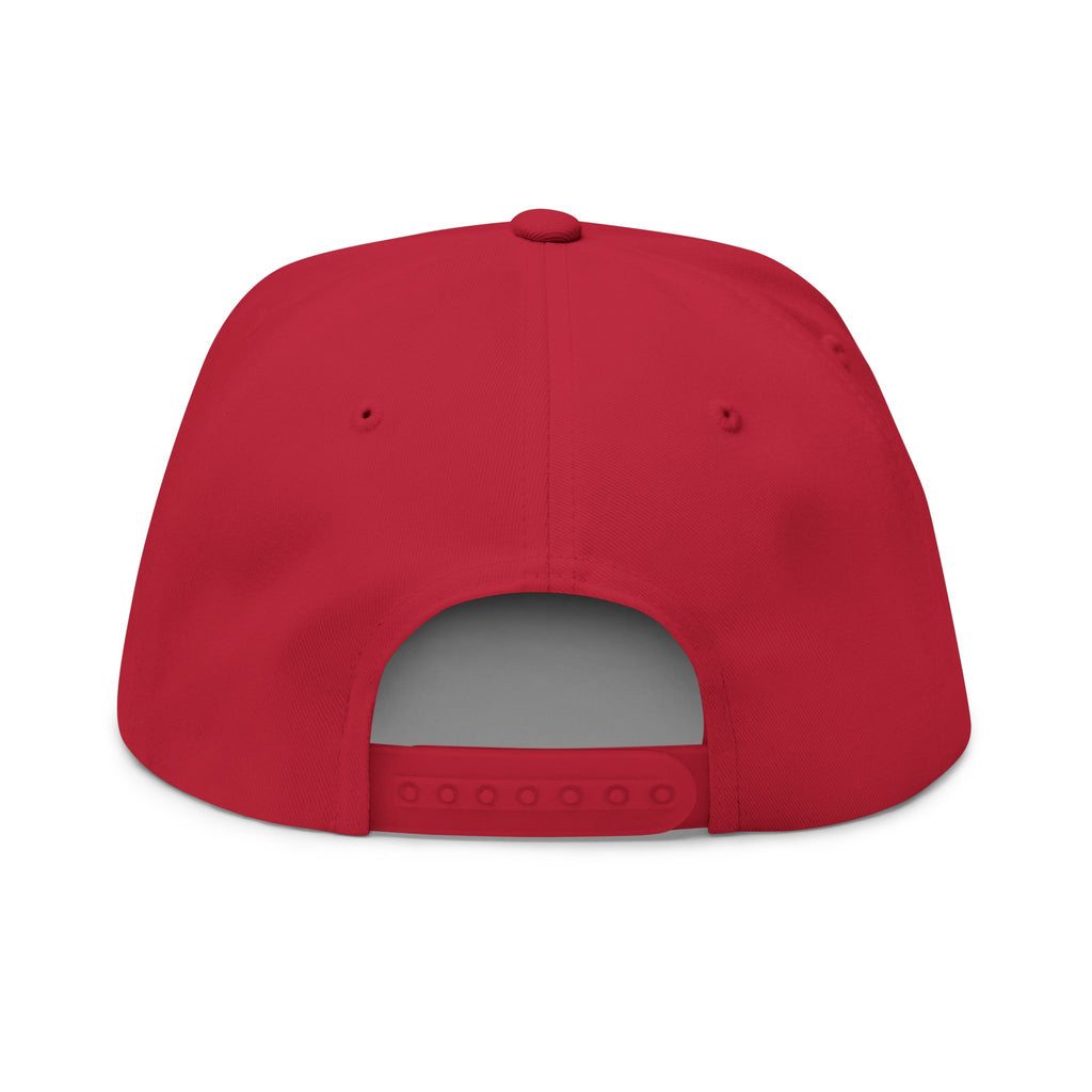 DINDU Embroidered Flat Bill Cap, Casual Hat, Streetwear Accessory, Gift for Him/Her, Summer Fashion, Statement Headwear