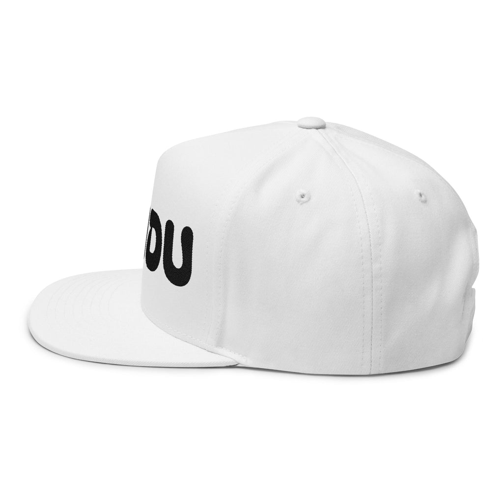 DINDU Embroidered Flat Bill Cap, Casual Hat, Streetwear Accessory, Gift for Him/Her, Summer Fashion, Statement Headwear