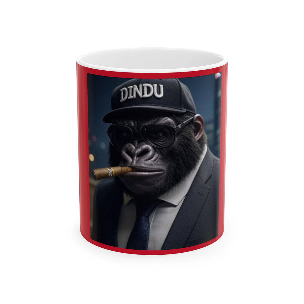 Humorous Gorilla Mug - Fun Gift for Coffee Lovers, Office Desk Decor, Funny Mug, Animal Lover Gift, Unique Ceramic Cup
